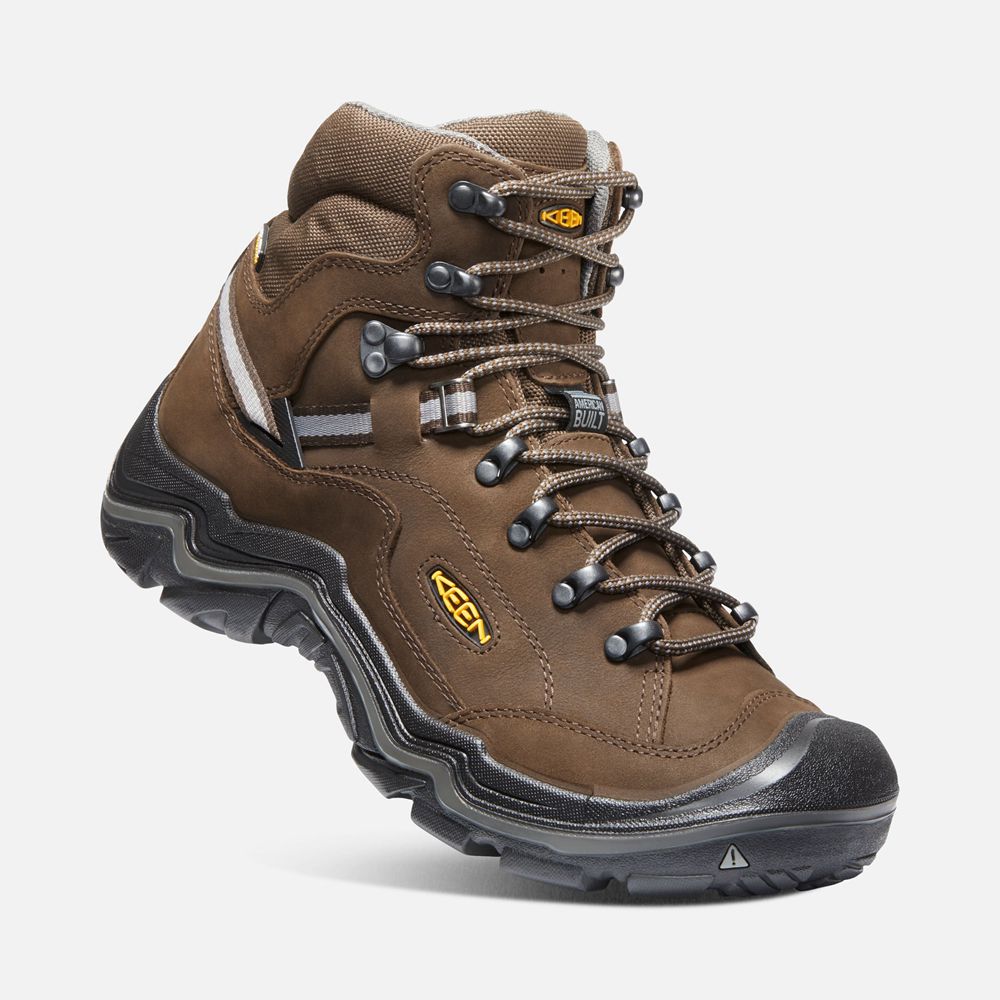 Keen Laarzen Heren Bruin - Durand Ii Mid Wp Wide - 40593-UYSZ